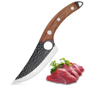 Viking Knife Japanese Professional Kitchen Knife, Hand Forged Meat Cleaver Knife With Finger Hole And Heart Hanging Hole (Option: Viking Knife) Viking Knife Japanese Professional Kitchen Knife, Hand Forged Meat Cleaver Knife With Finger Hole And Heart Hanging Hole (Option: Viking Knife)